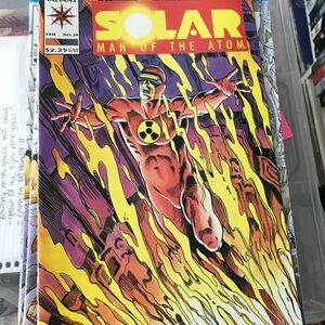Solar: Man of the Atom Comic Book #18 - Red & Yellow Cover
